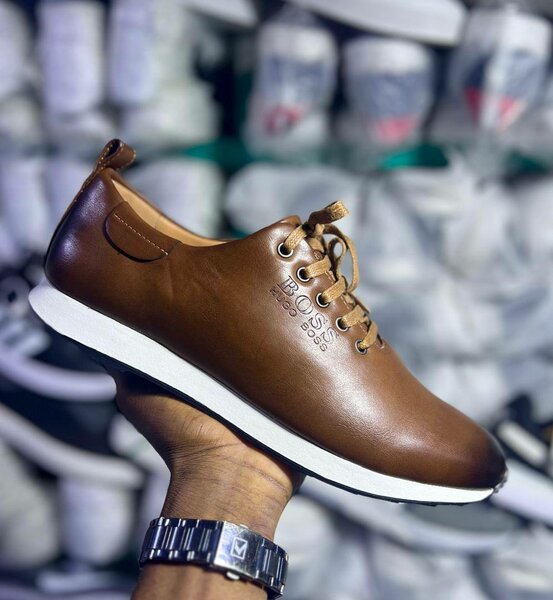 Sneakers en cuir pour hommes