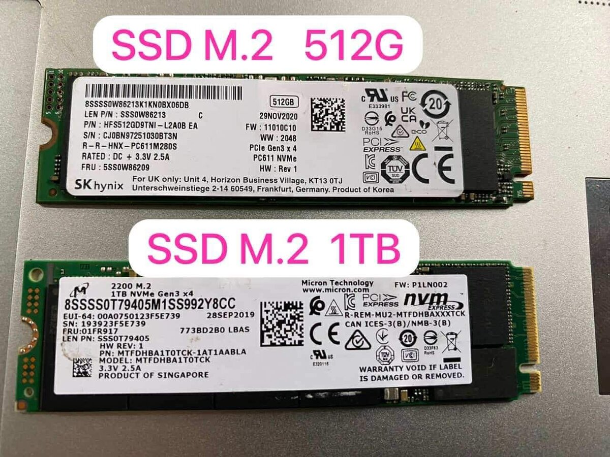DisqueDur interne SSD.M.2 512 Go&1 To