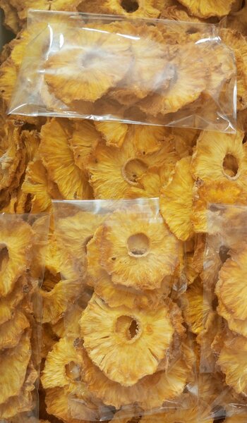 Ananas séchés tranchés