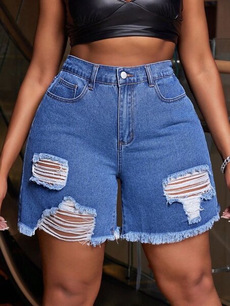 DENIM SHORTS