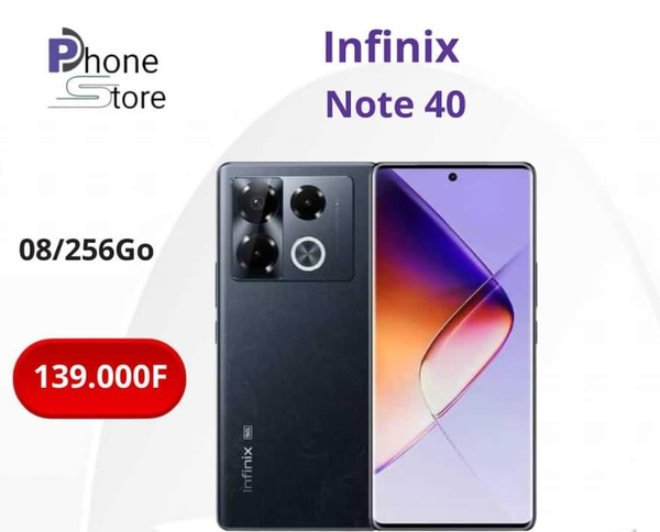 Infinix Note 40 08/256Go