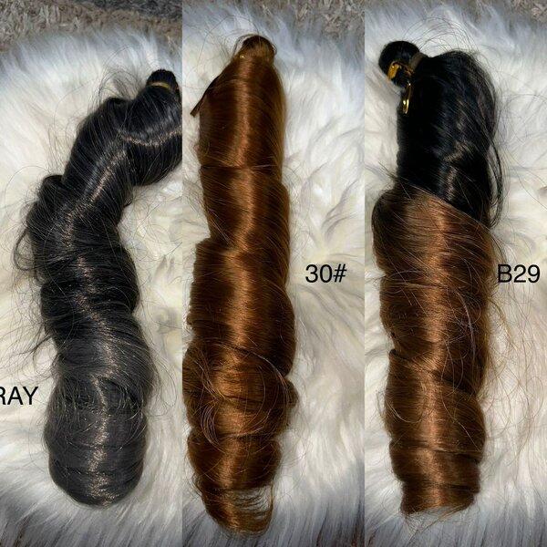 Spiral curls braids
