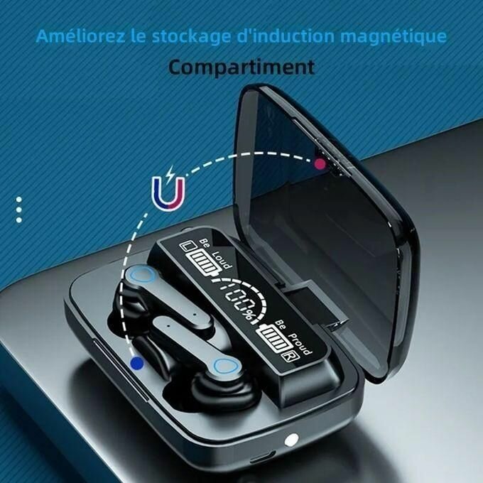 Écouteurs Bluetooth M19 avec Écran LED
