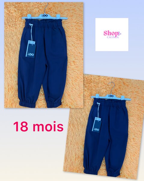 Pantalon bébé bleu 18 mois