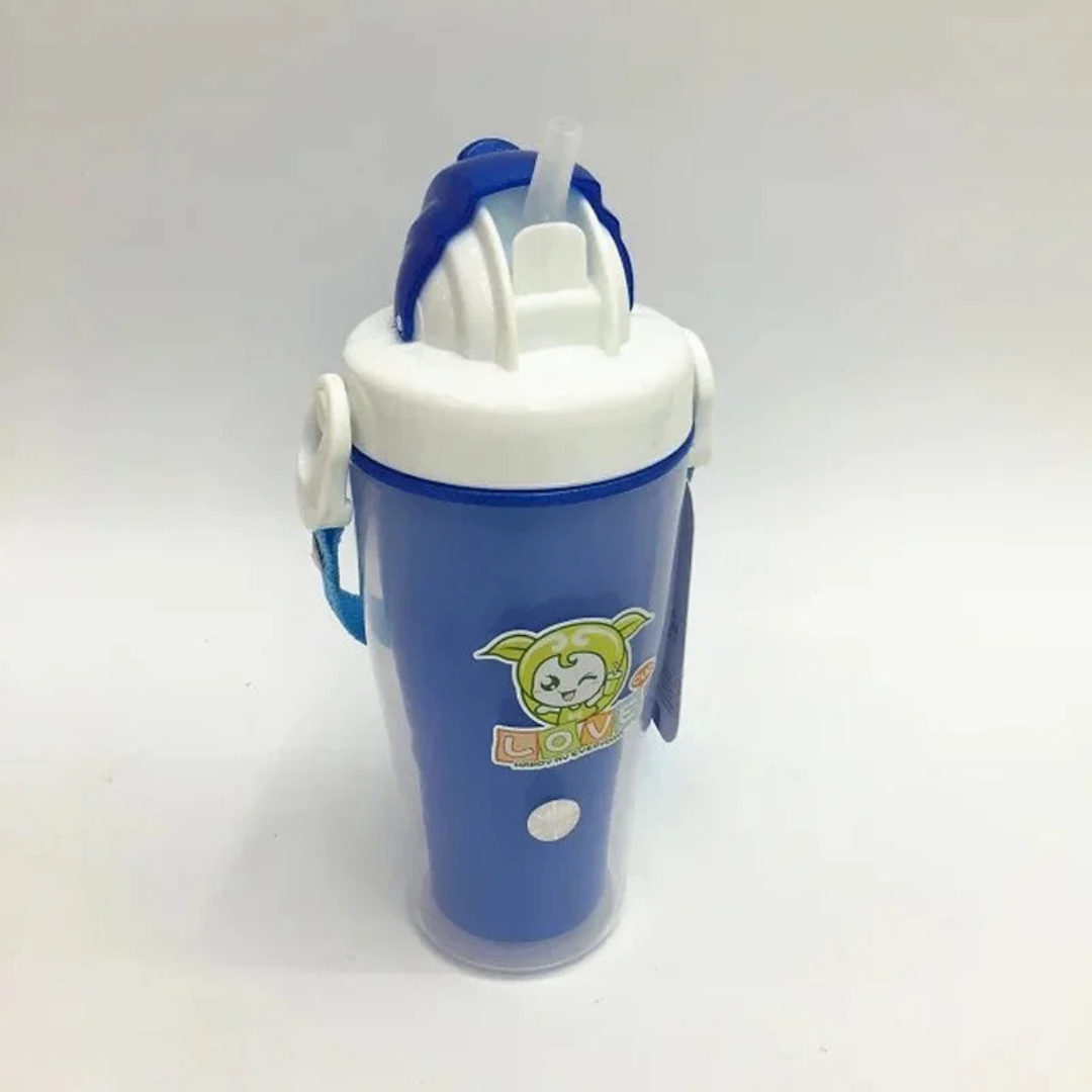 Bouteille Enfant Bleu Paille