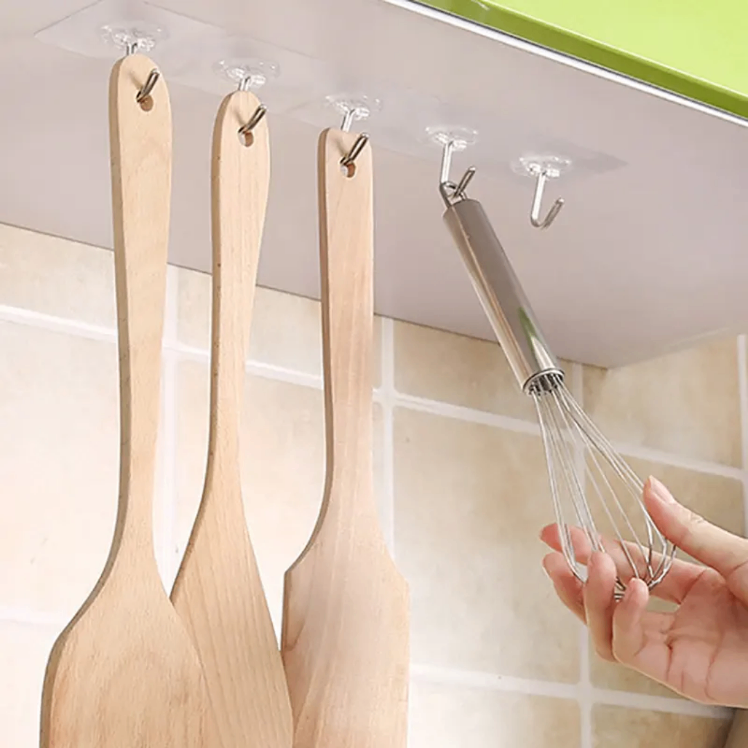 Transparent sticker hanger