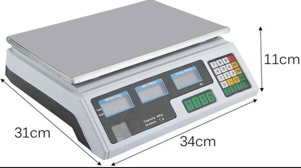 Balance électronique de calcul des prix 40 kg/2 g, numérique