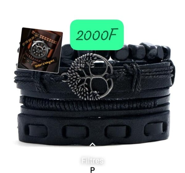 Bracelet en cuir complémentaire à la montre