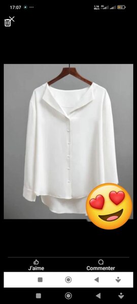 Chemise manches longues
