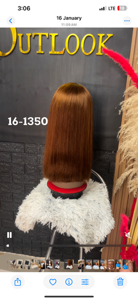 Frontal blond hair