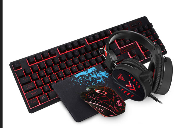 Kit Gaming Clavier Souris Casque
