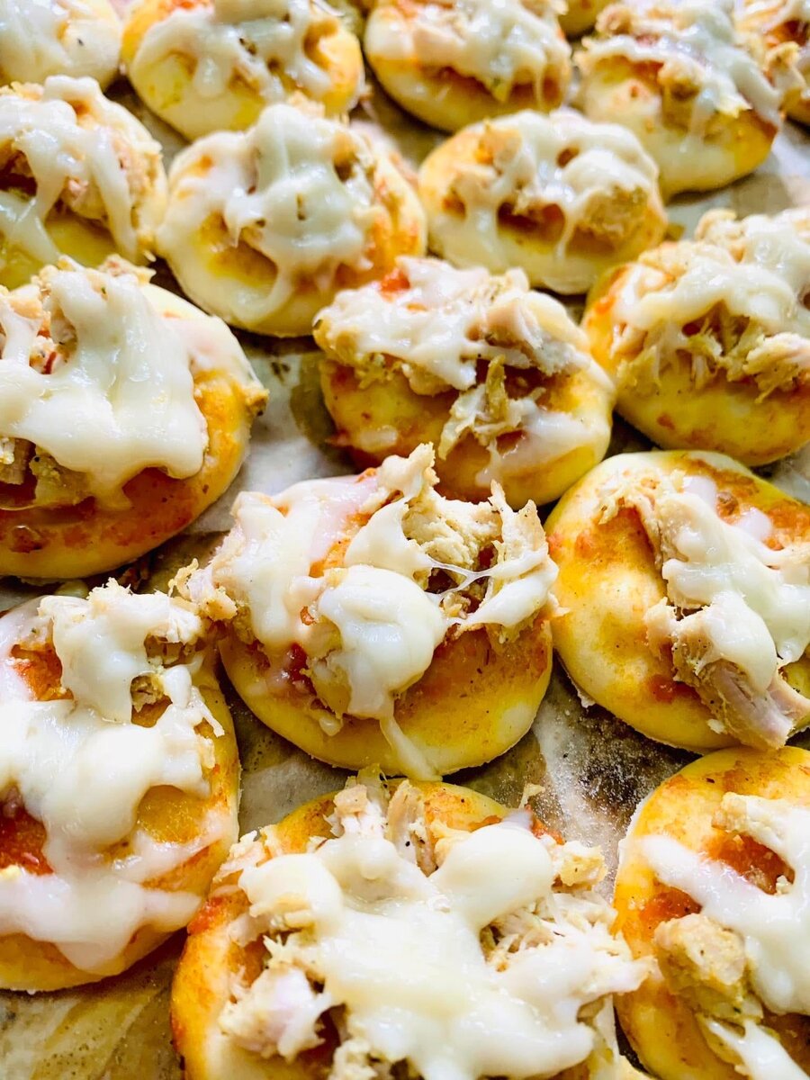 Mini pizzas aux poulets