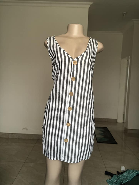 Dress blanc noir