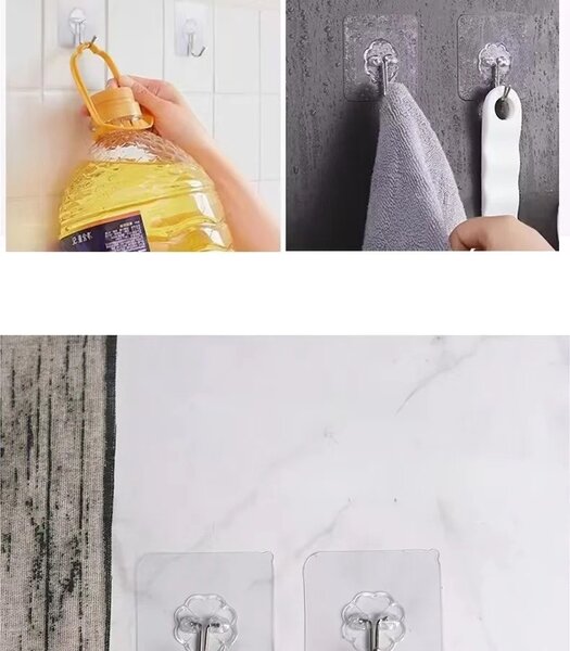 Adhesive hooks