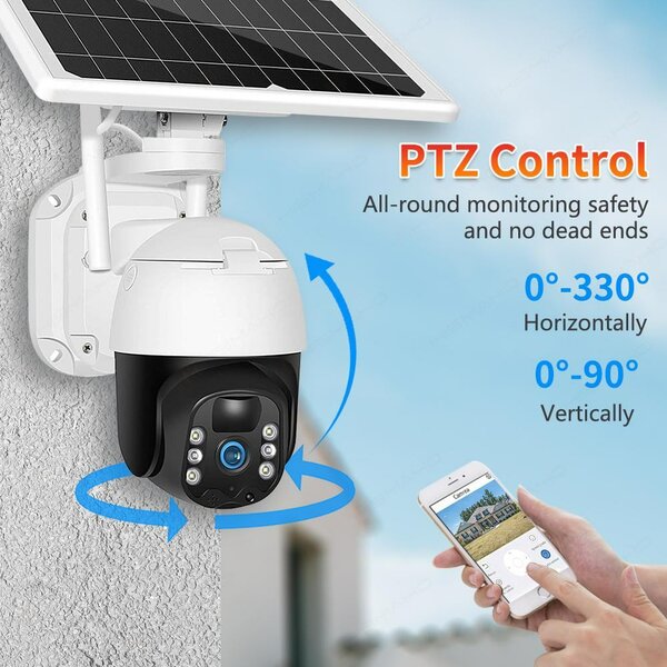 Camera Solaire WiFi Vision HD rotation 360⁰