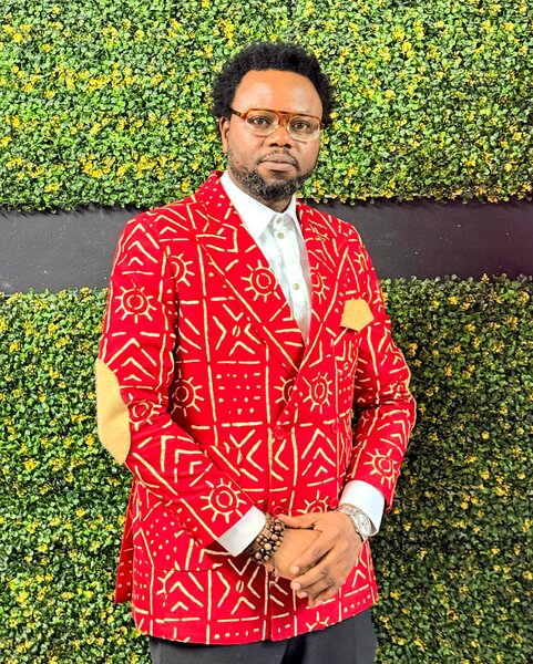 Veste chic en motif africain