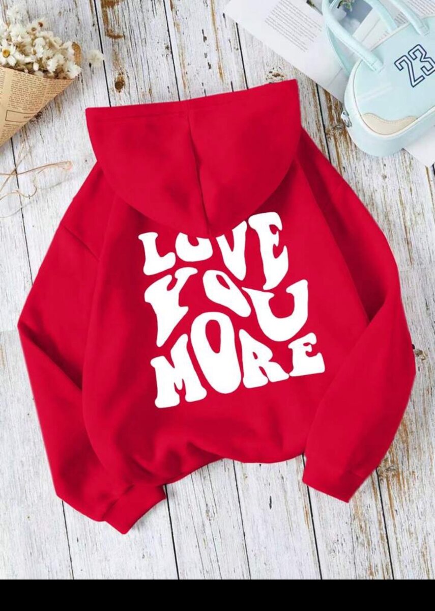 Sweat à capuche rouge femme