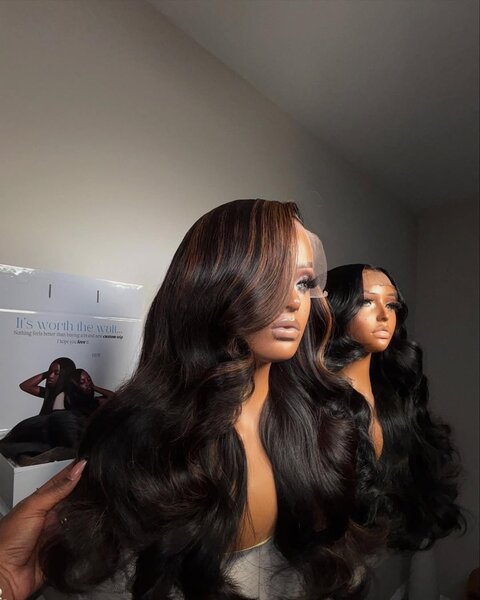 Lace front wig