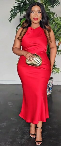 Elegant silk dress