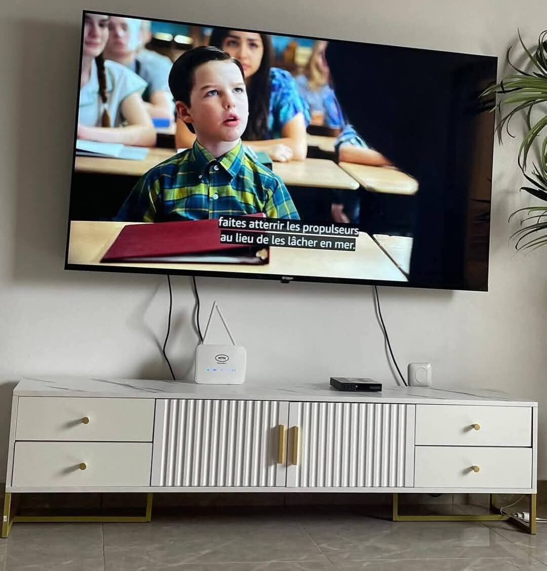 Meuble TV moderne blanc