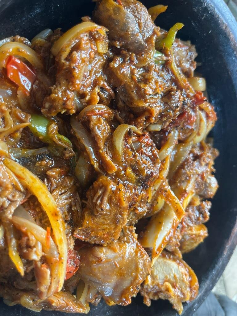 repas cabri sauté