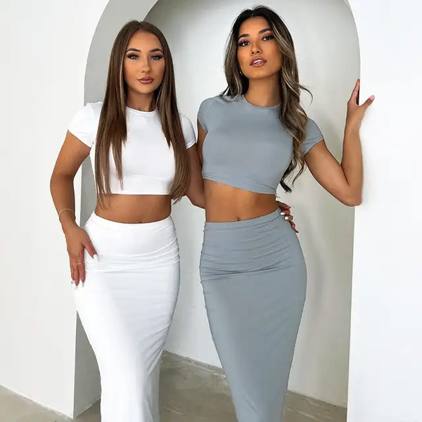 Ensemble Élégant Maxi Jupe