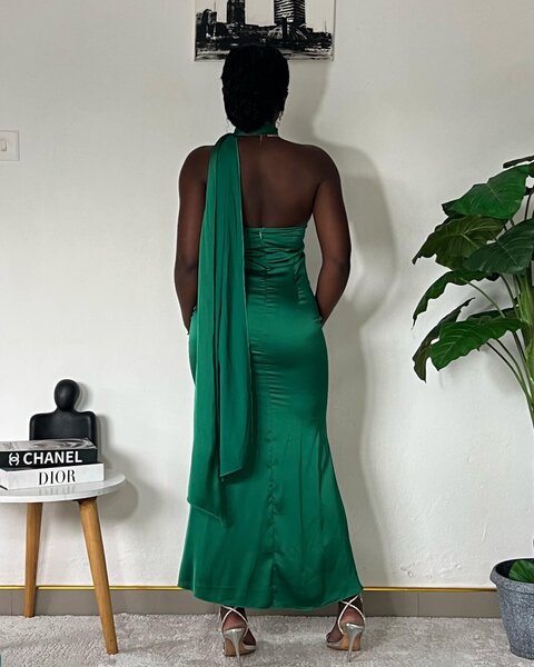Silk maxi dress