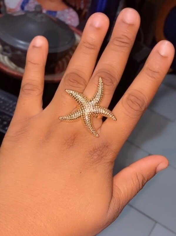 Bague étoile de mer élégante