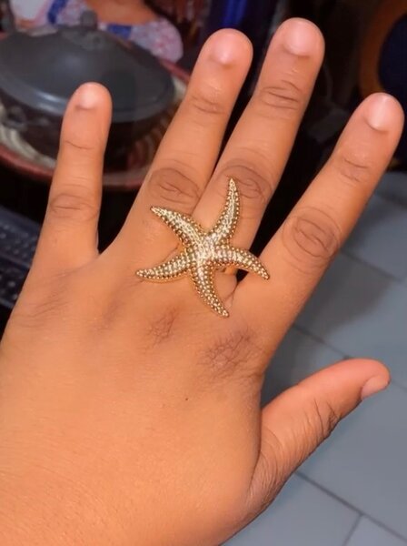 Bague étoile de mer élégante