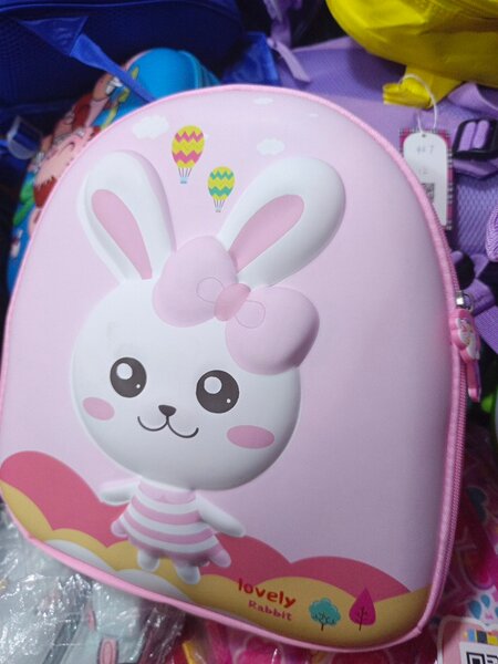 Sac à dos lapin rose cp1