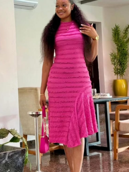 Dress in pink