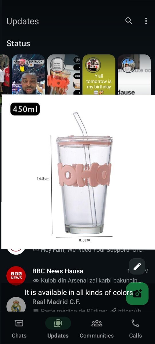 Hoho drinking glass