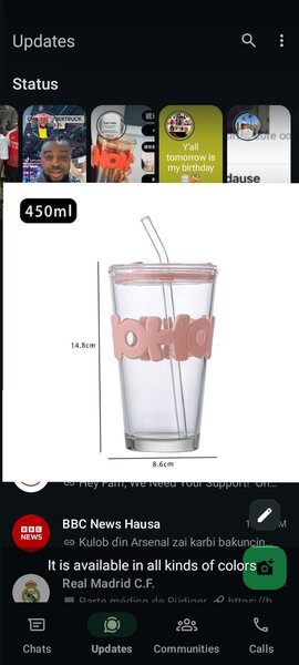 Hoho drinking glass