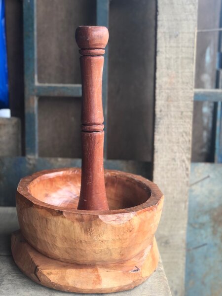 Mortier et Pilon en Bois