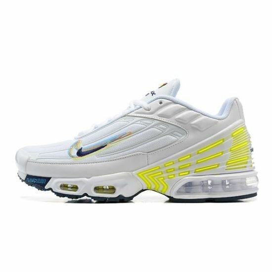 NIKE AIR MAX PLUS 3 3D SWOOSH BLANC VOLT  (Dans carton)