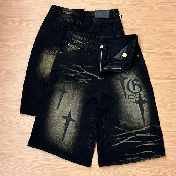 Baggy jeans shorts