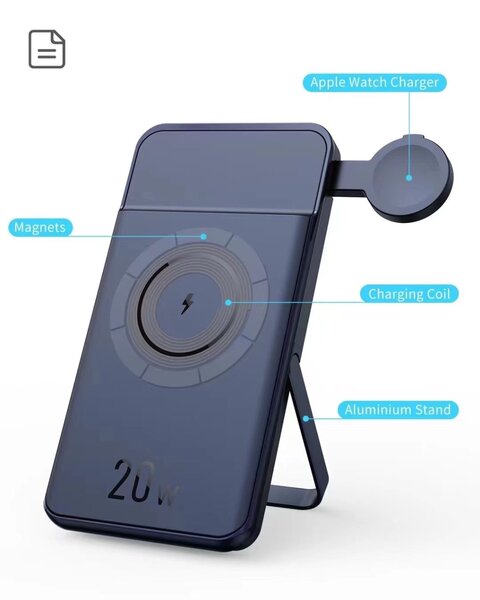 Chargeur magnétique 20W iPhone & Apple Watch