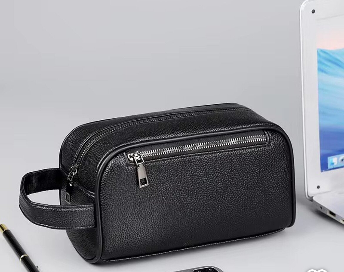 Trousse de toilette en cuir élégante