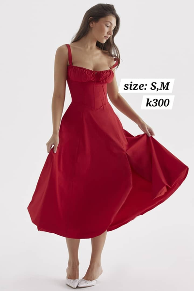 red dress