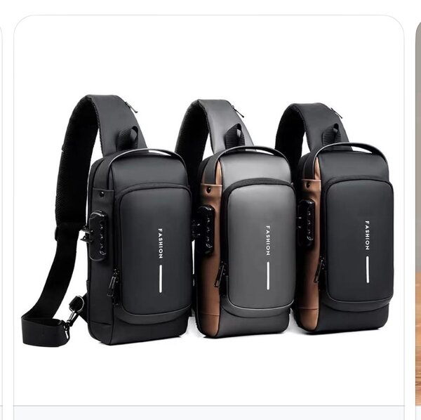 Sac bandoulière antivol USB