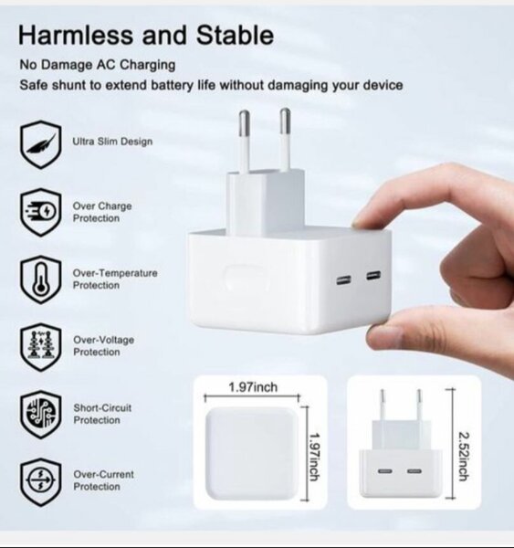 Dual USB-C Fast Charger