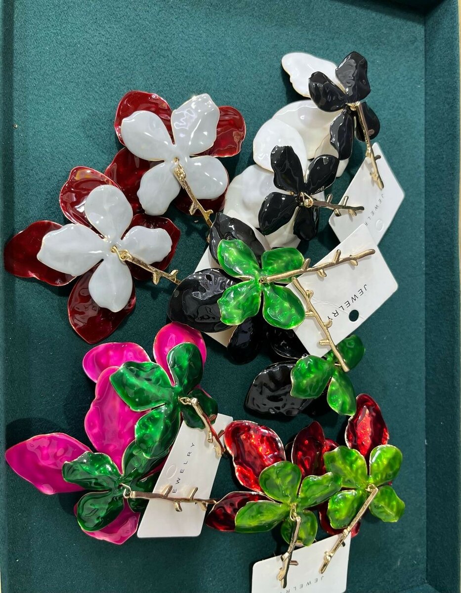 Floral earrings