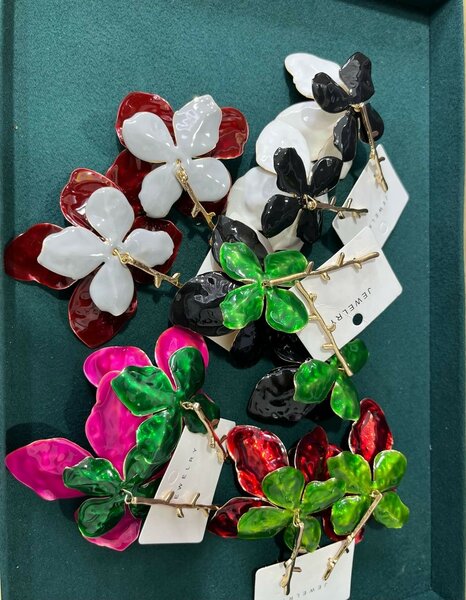 Floral earrings