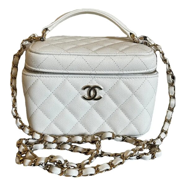 Sac vanity chanel cuir
