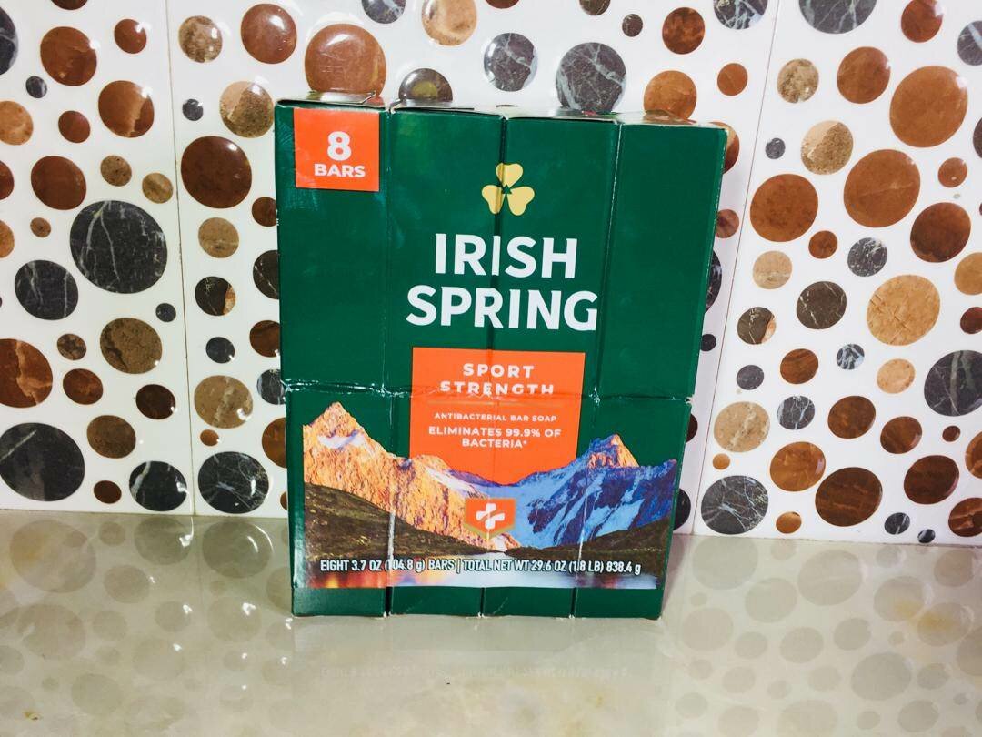Irish Spring Sport Strength Antibacterial 8 bar soap