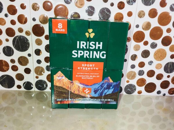 Irish Spring Sport Strength Antibacterial 8 bar soap