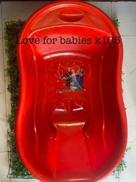 The bath is red