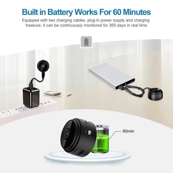 Mini caméra A9 discrèt V380pro