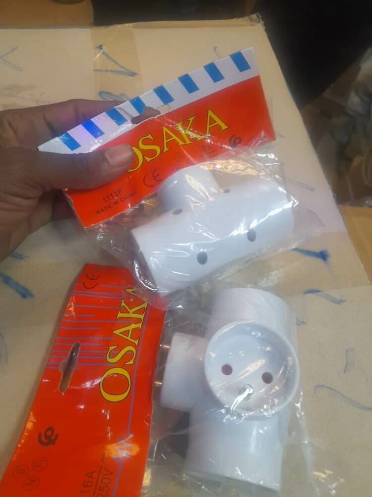 Adaptateur 3 prises électriques (lot de 2)