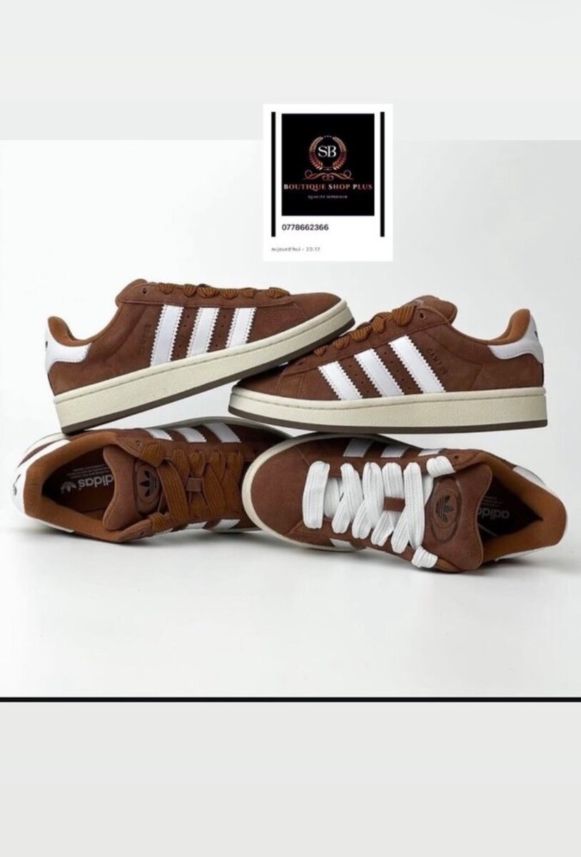 Basket adidas campus authentique avec sa boîte